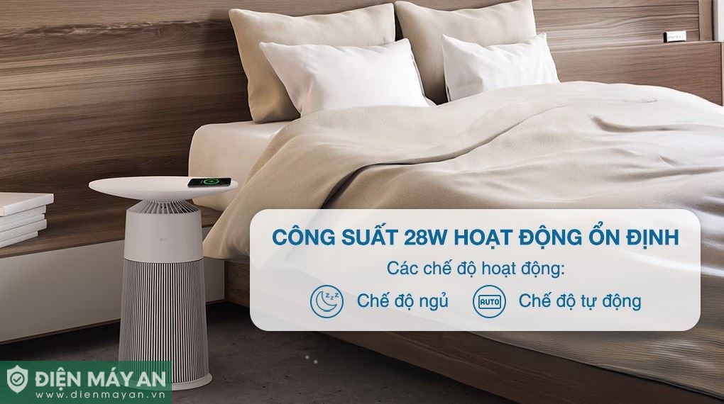 Máy lọc không khí LG PuriCare Aero Furniture AS20GPBK0 màu nâu 28W